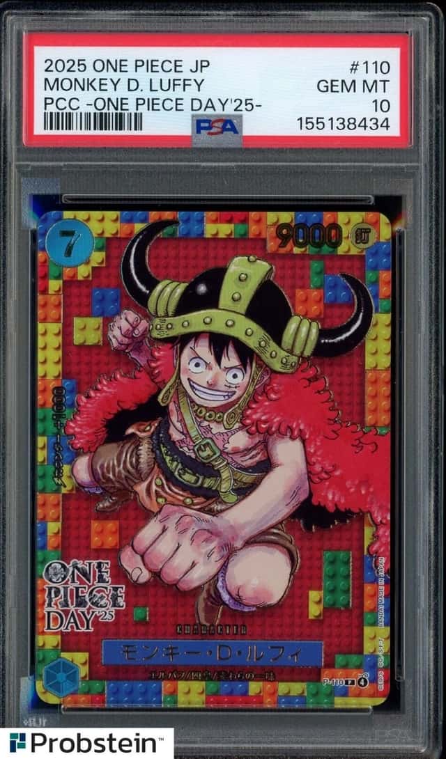 2025 One Piece Japanese PCC OP DAY '25 #110 Monkey.D.Luffy PSA 10 GEM MT