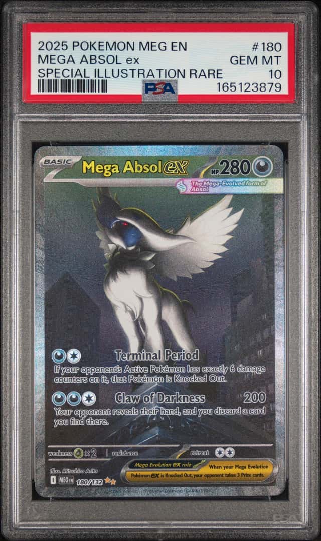 2025 POKEMON MEG EN-MEGA EVOLUTION #180 MEGA ABSOL EX PSA 10