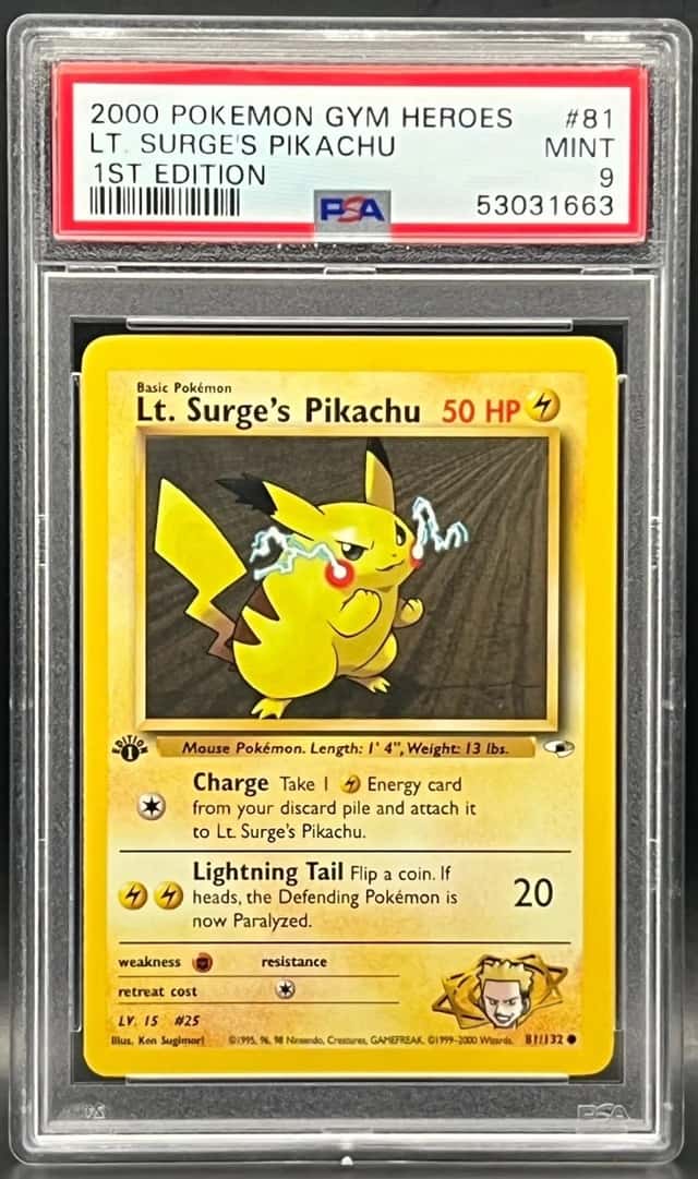 Lt. Surge's Pikachu