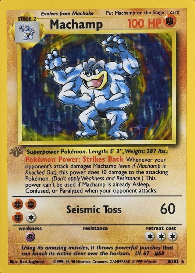 Holo · 1st Edition · Gray Stamp