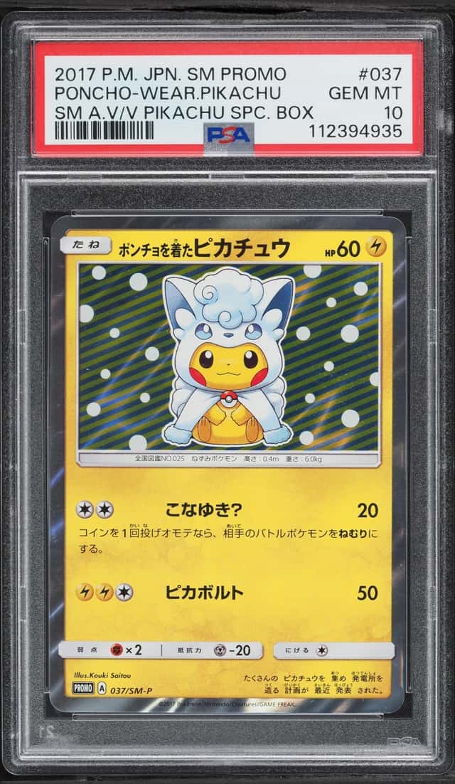 Poncho-wearing Pikachu