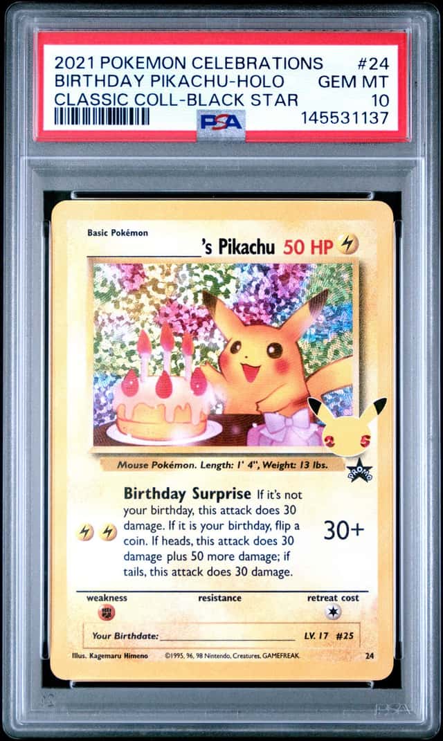 _____'s Pikachu STAMP [25th Anniversary] TEXTURED CONFETTI HOLO
