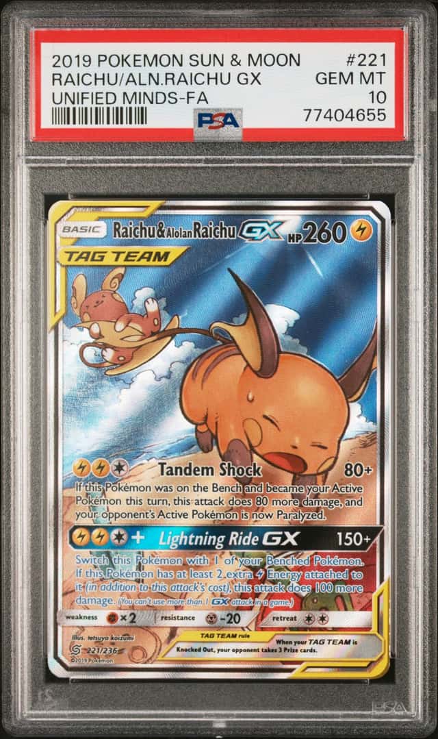 Raichu & Alolan Raichu GX