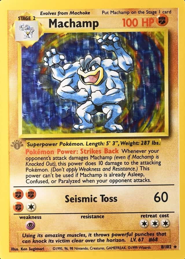 Holo · 1st Edition · Gray Stamp