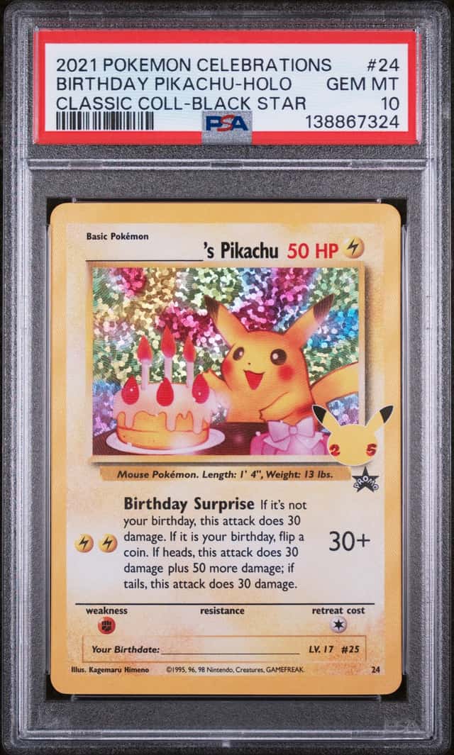 _____'s Pikachu STAMP [25th Anniversary] TEXTURED CONFETTI HOLO