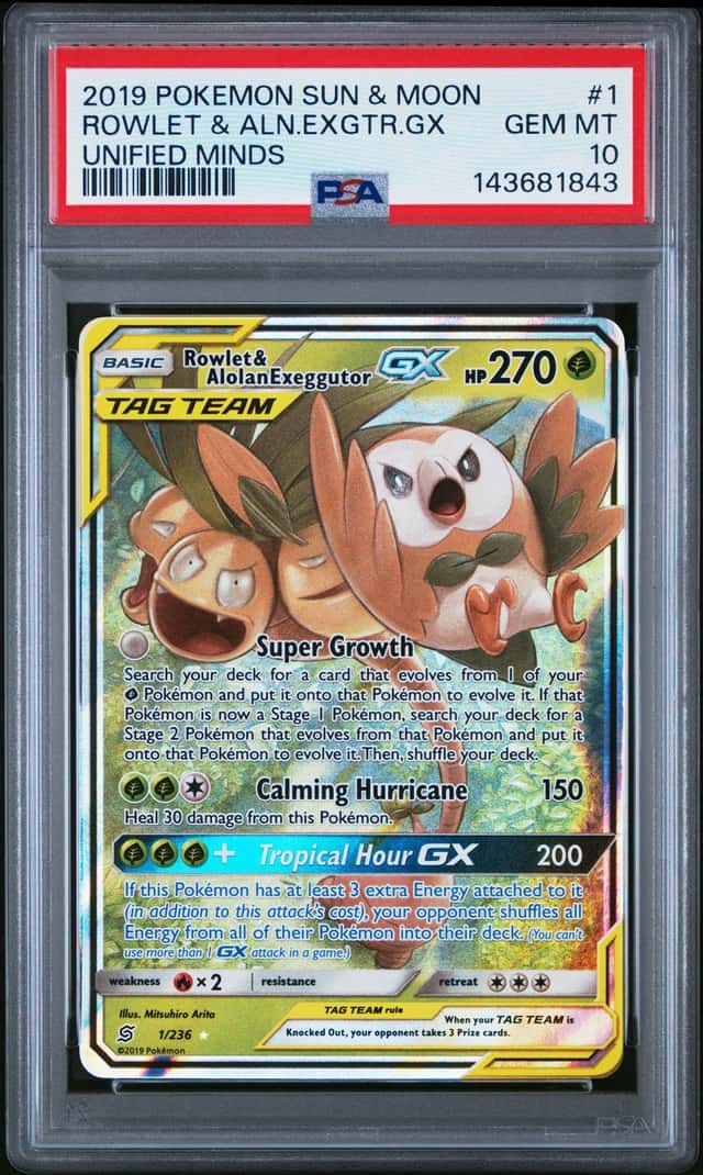 Rowlet & Alolan Exeggutor GX