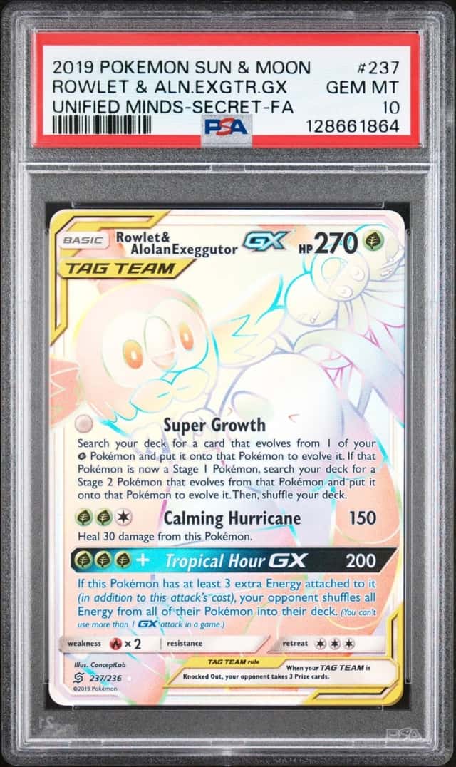 Rowlet & Alolan Exeggutor GX