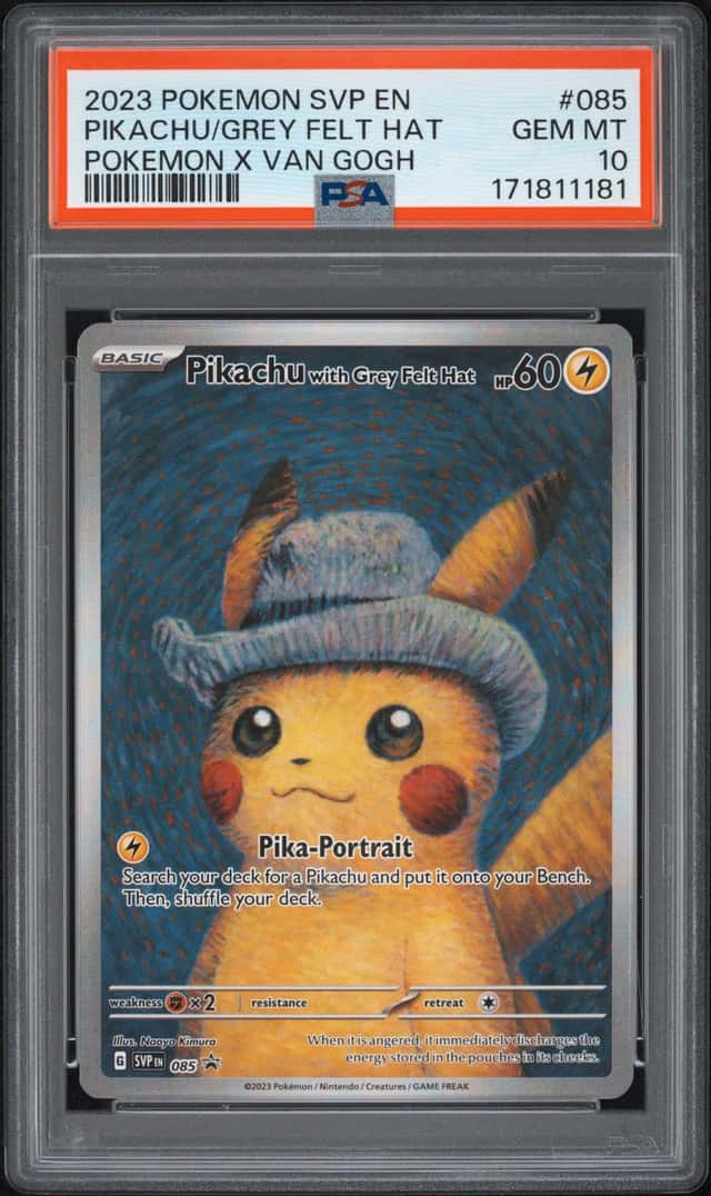Pikachu/Grey Felt Hat