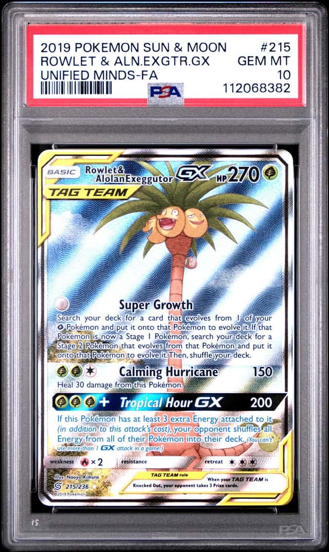 Rowlet & Alolan Exeggutor GX
