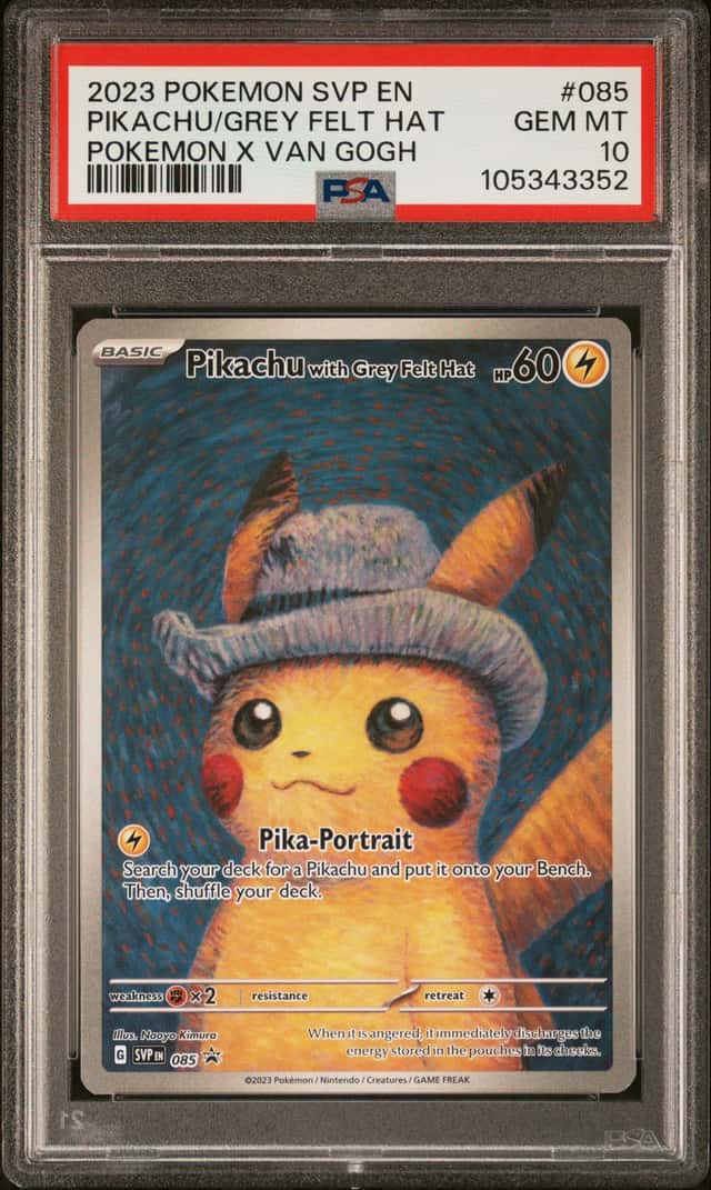 Pikachu/Grey Felt Hat