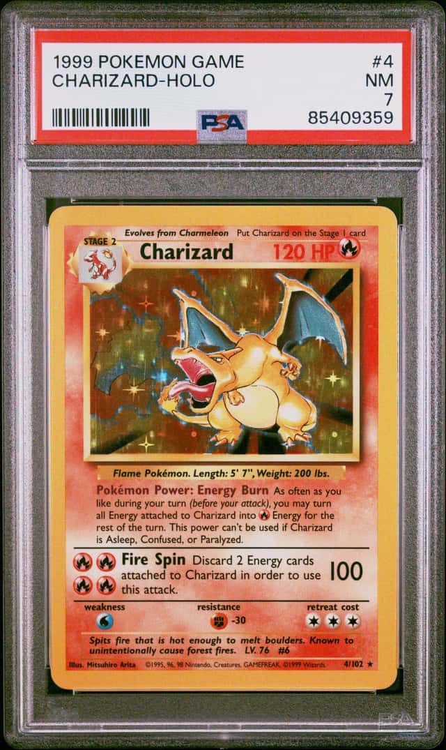 1999 Pokemon Base Set Holo Charizard #4