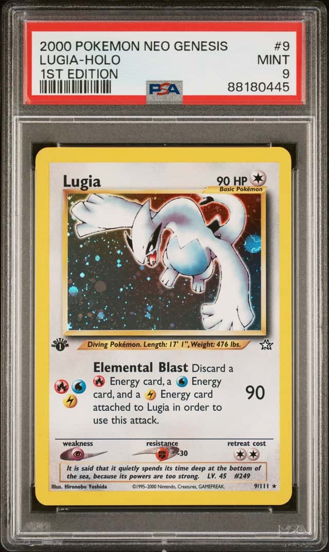 2000 Pokemon Neo Genesis 1st Edition Holo Lugia #9