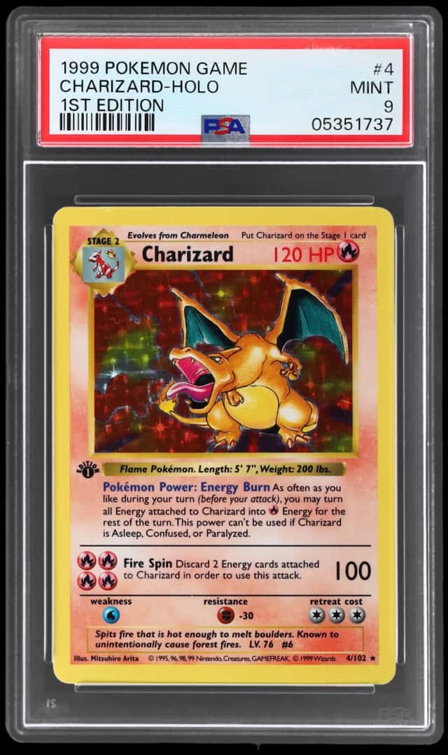 1999 Pokemon Base 1st Edition Holo Charizard #4