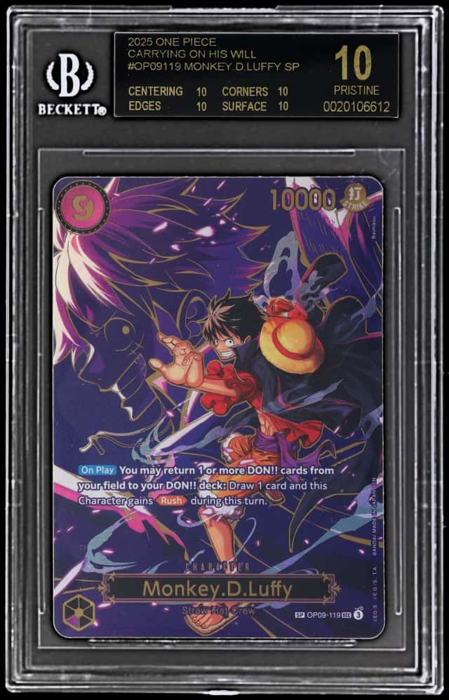 2025 One Piece Carrying On His Will Special Alternate Art Monkey D. Luffy #OP09119