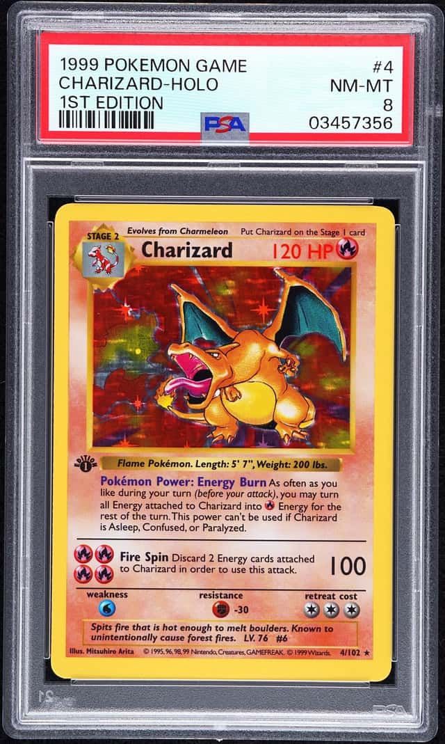 1999 Pokemon Base 1st Edition Holo Charizard #4