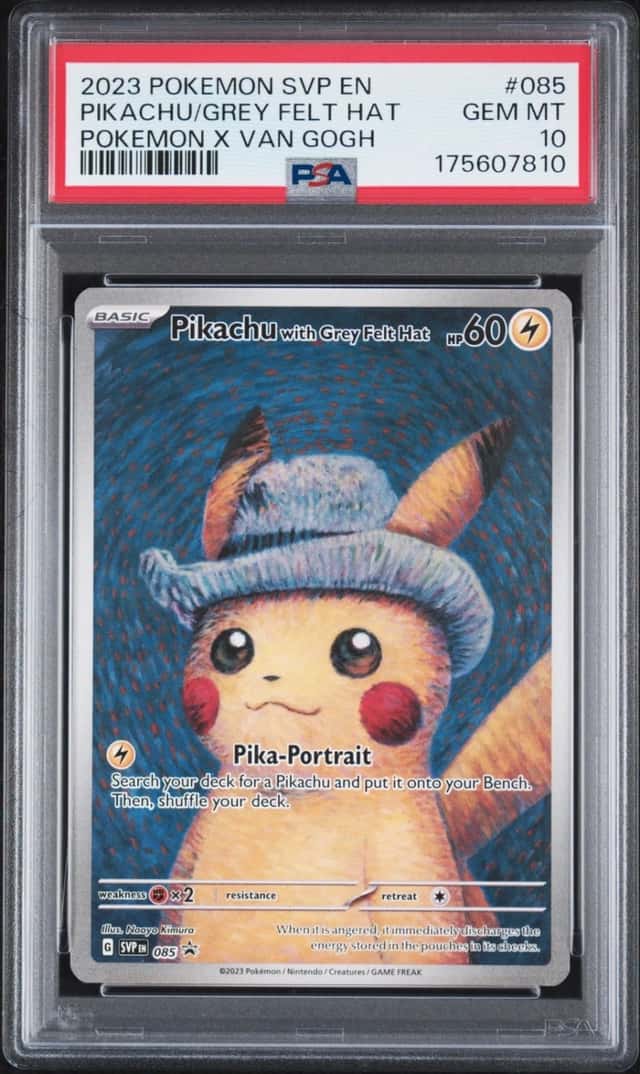 Pikachu/Grey Felt Hat