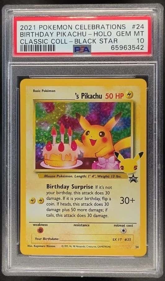 _____'s Pikachu STAMP [25th Anniversary] TEXTURED CONFETTI HOLO