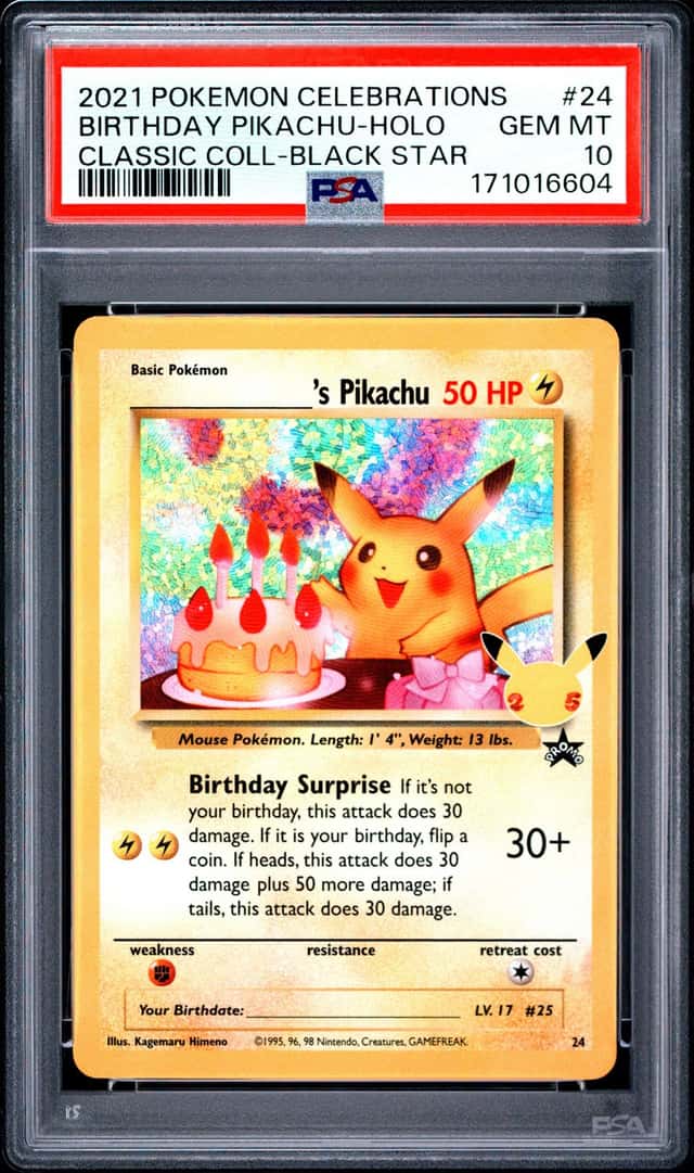 _____'s Pikachu STAMP [25th Anniversary] TEXTURED CONFETTI HOLO