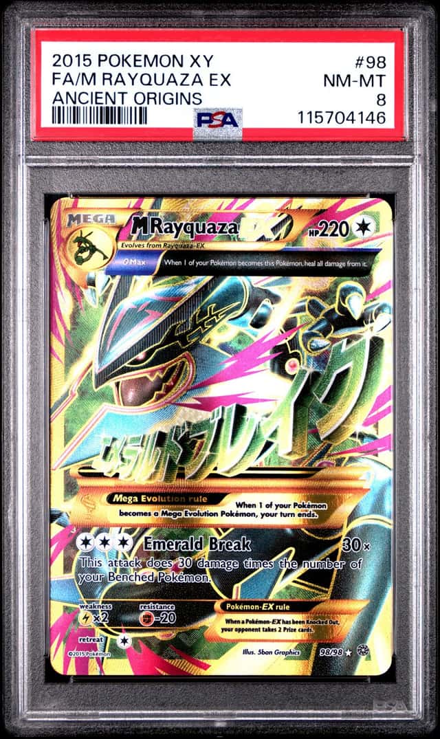 2015 Pokemon XY Ancient Origins M Rayquaza Ex #98