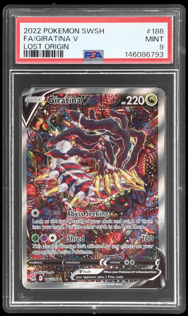 2022 Pokemon Sword and Shield Lost Origin Giratina V #186
