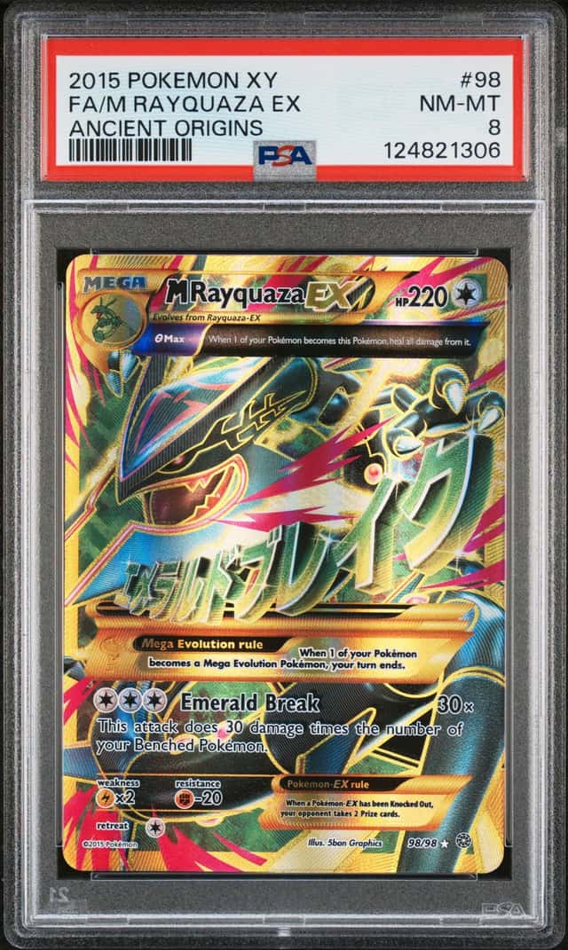 2015 Pokemon XY Ancient Origins M Rayquaza Ex #98