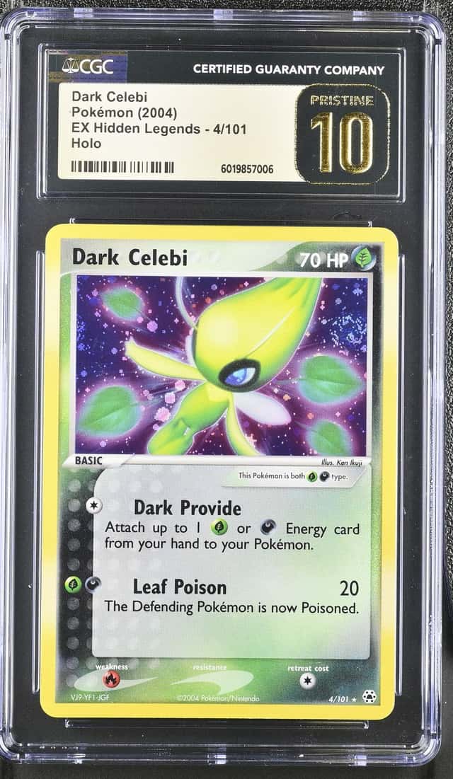2004 Pokemon Ex Hidden Legends Holo Dark Celebi #4