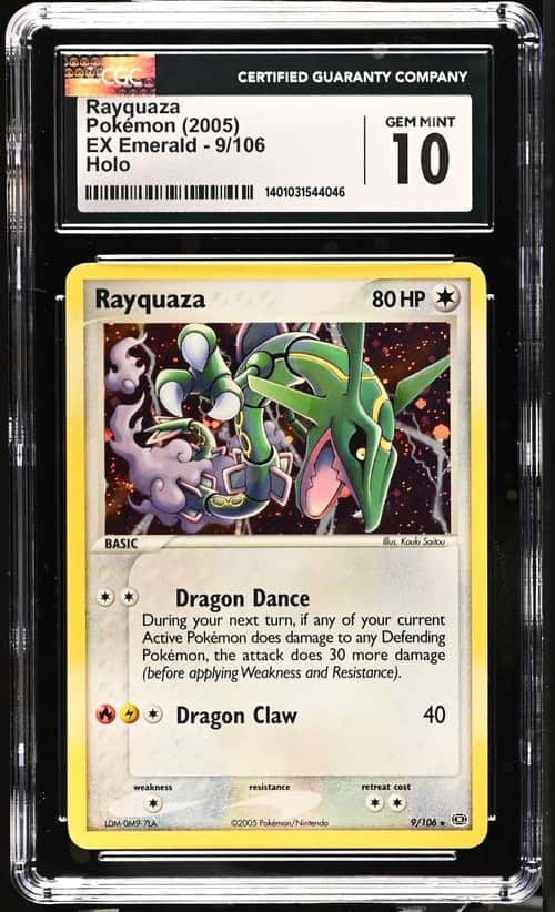 2005 Pokemon Ex Emerald Holo Rayquaza #9