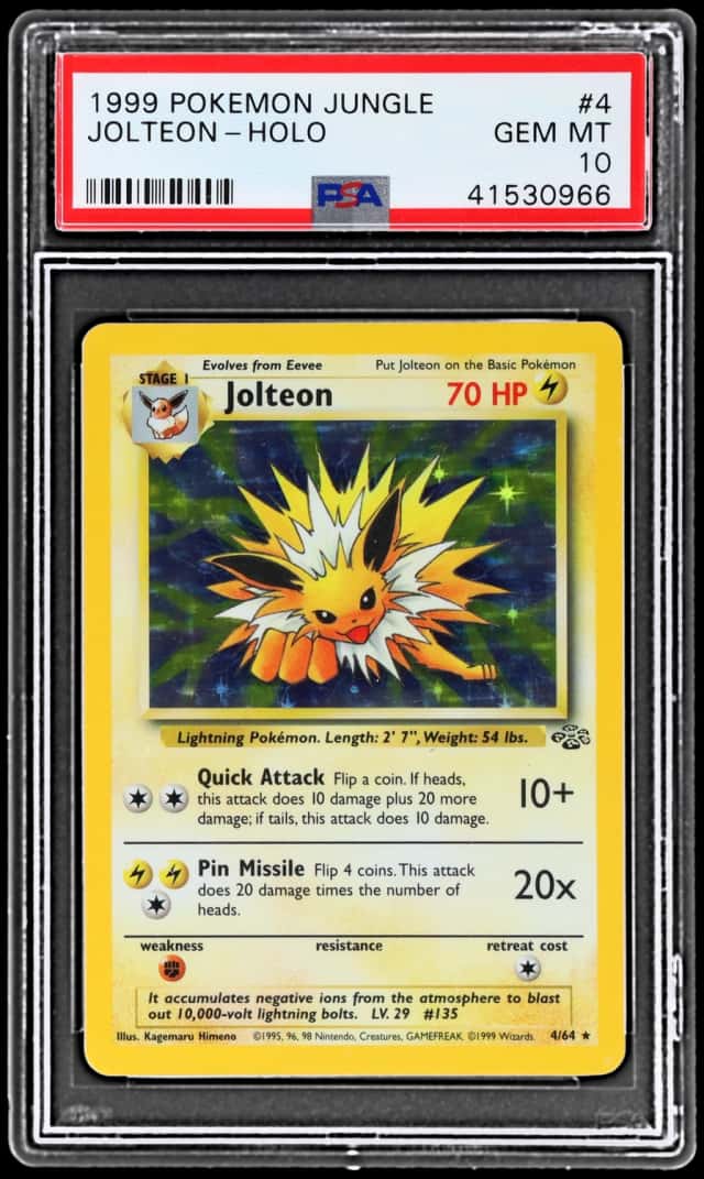 1999 Pokemon Jungle Holo Jolteon #4