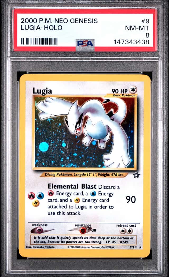 2000 Pokemon Neo Genesis Holo Lugia #9
