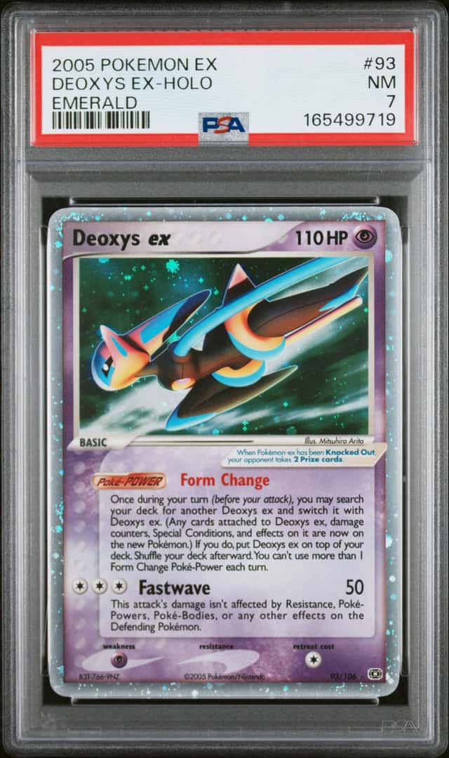 2005 Pokemon Ex Emerald Holo Deoxys Ex #93