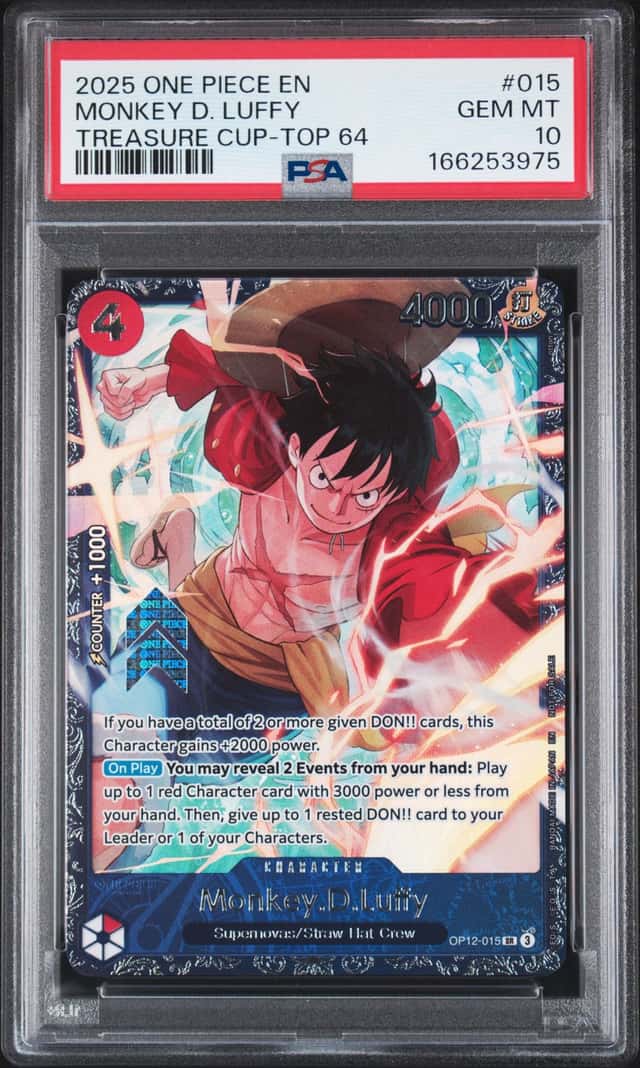 2025 One Piece Promo Treasure Cup Top 64 Prize Monkey D. Luffy #OP12015