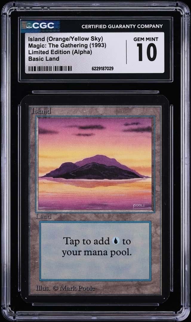 Island (Orange/Yellow Sky)