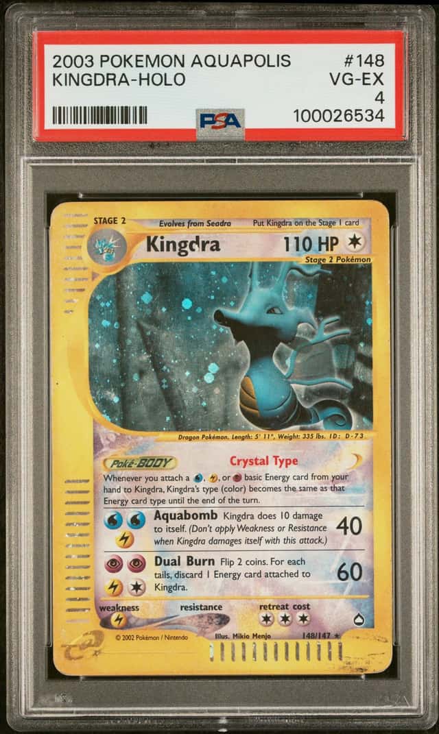 2003 Pokemon Aquapolis Holo Kingdra #148