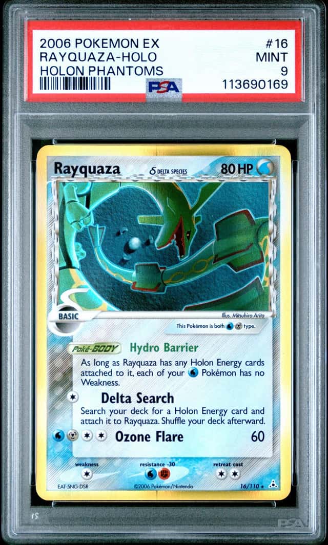 2006 Pokemon Ex Holon Phantoms Holo Rayquaza #16