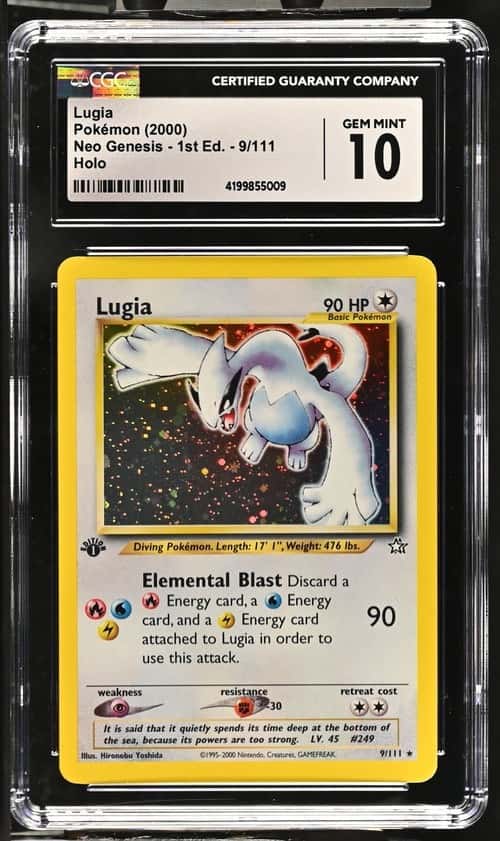 2000 Pokemon Neo Genesis 1st Edition Holo Lugia #9