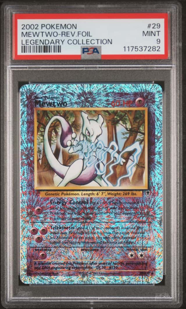 2002 Pokemon Legendary Collection Reverse Holo Mewtwo #29