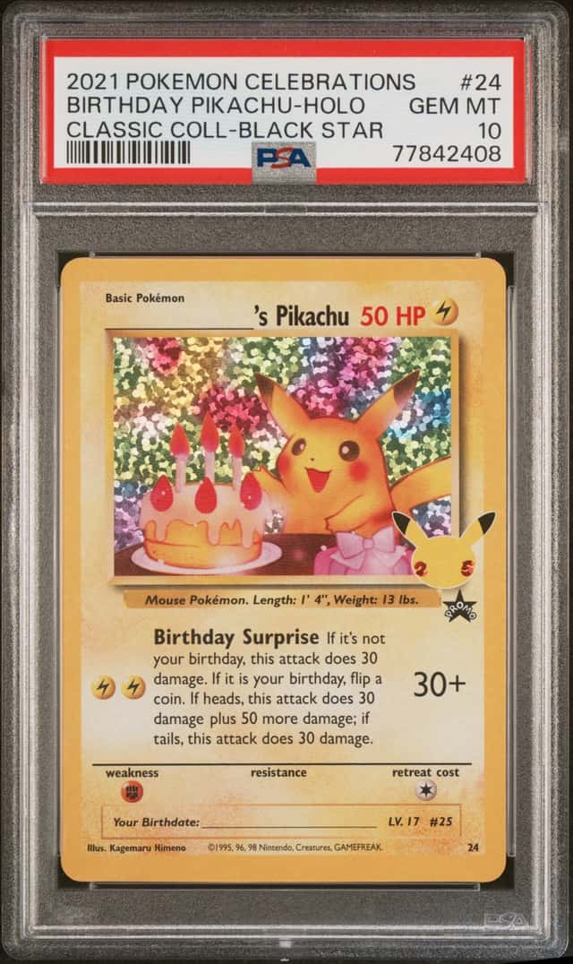 _____'s Pikachu STAMP [25th Anniversary] TEXTURED CONFETTI HOLO
