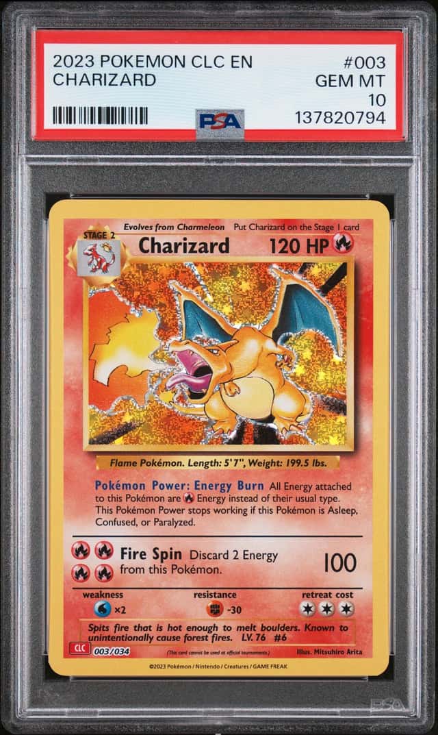 2023 Pokemon Classic Charizard and Ho-Oh Ex Deck Charizard #003