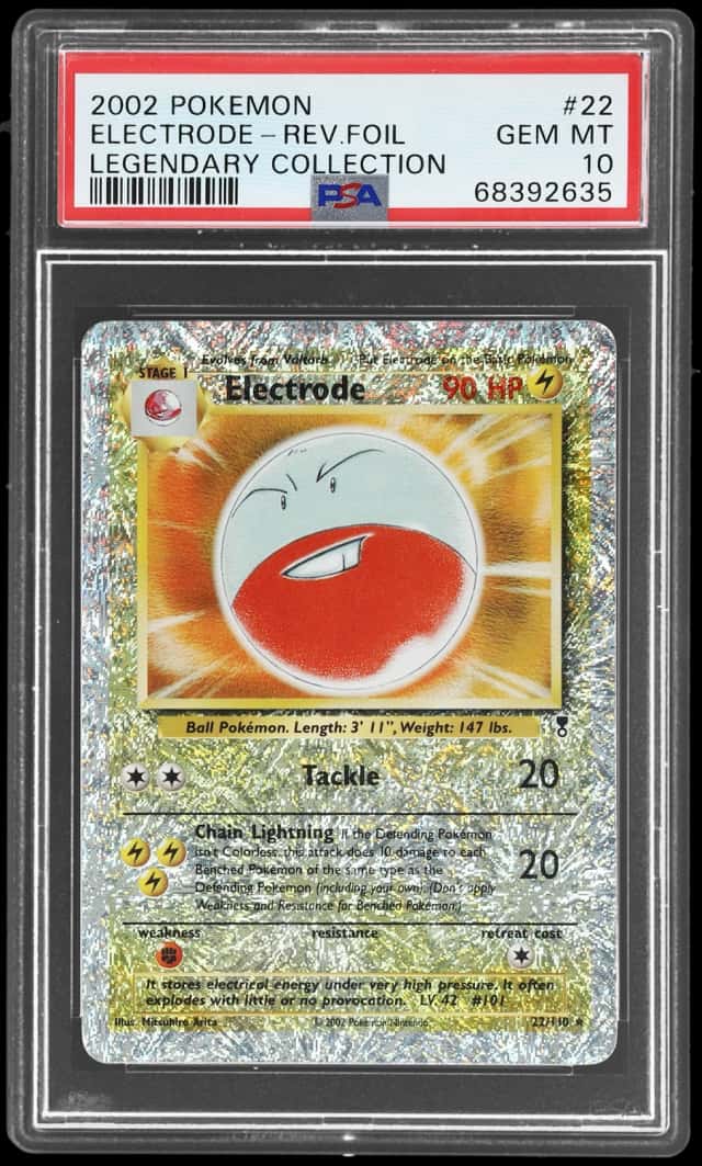 2002 Pokemon Legendary Collection Reverse Holo Electrode #22