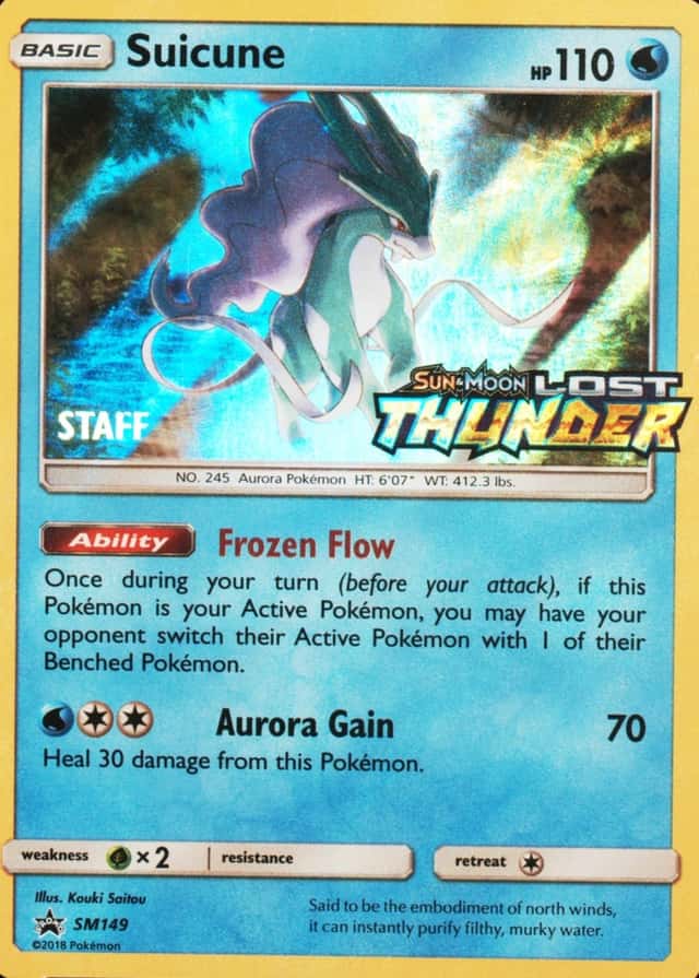 Holo · Prerelease · Lost Staff Thunder