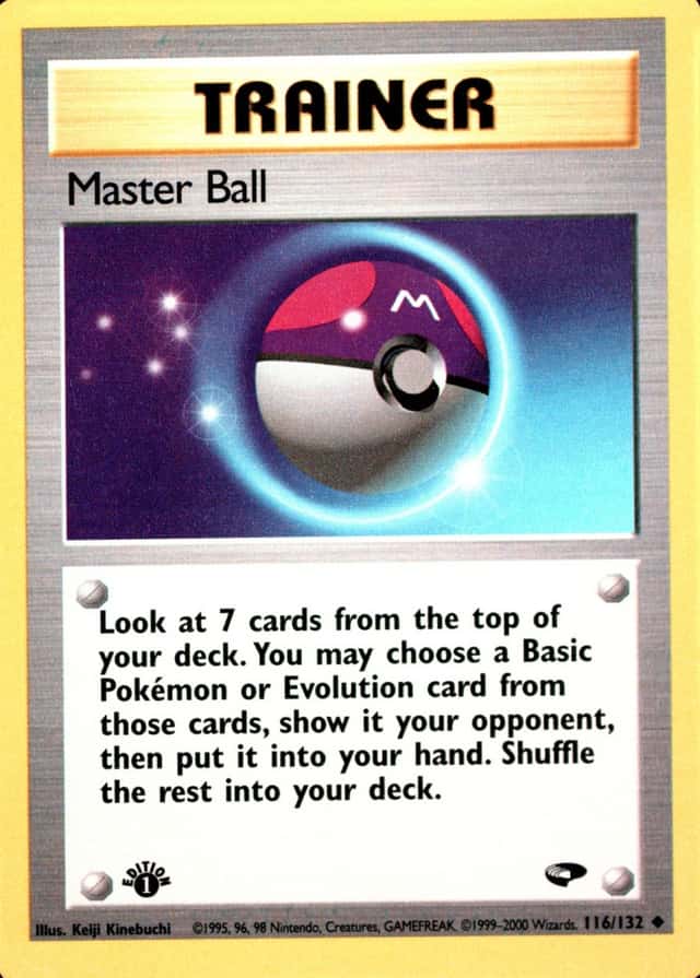 Master Ball · Reverse Holo · 1st Edition