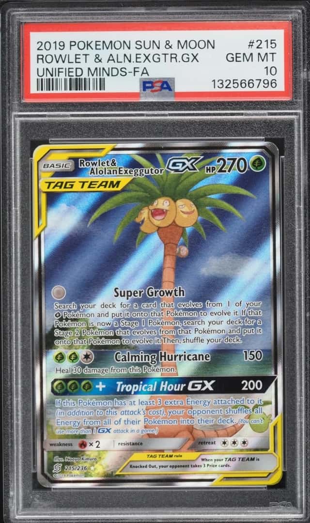 Rowlet & Alolan Exeggutor GX