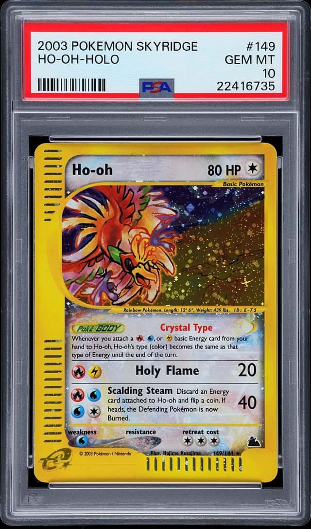2003 Pokemon Skyridge Holo Ho Oh #149