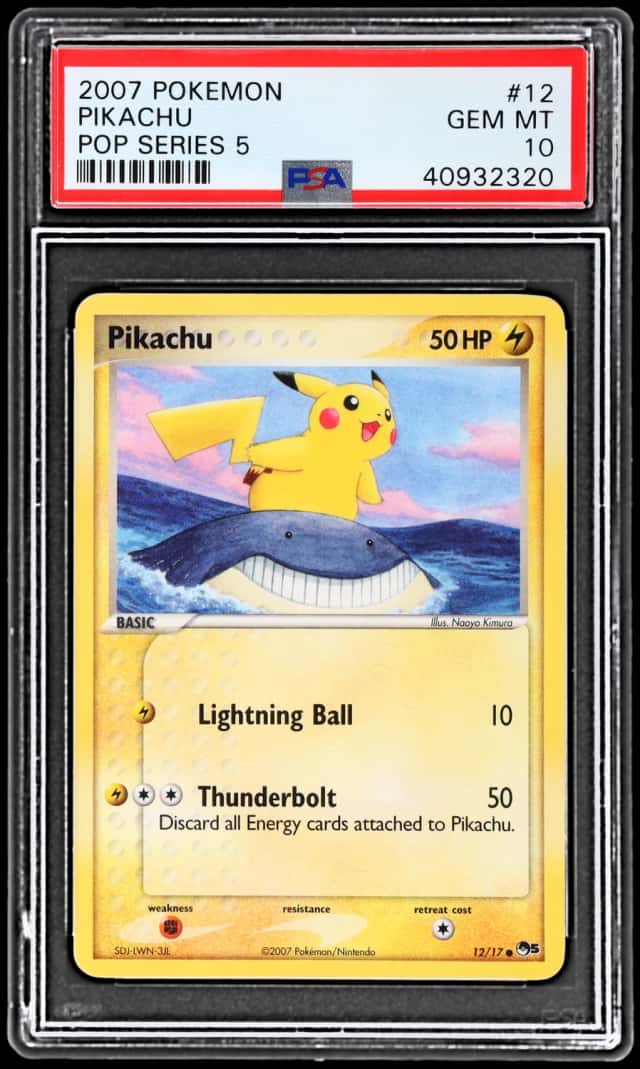 2007 Pokemon Promo Pop Series 5 Pikachu #12