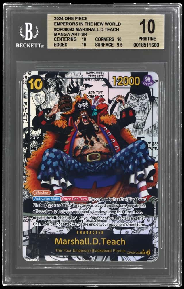 2024 One Piece Emperors In the New World Manga Alternate Art Marshall D. Teach #OP09093