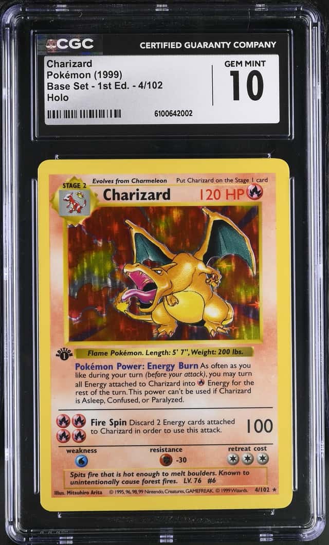 1999 Pokemon Base Set 1st Edition Holo Charizard #4