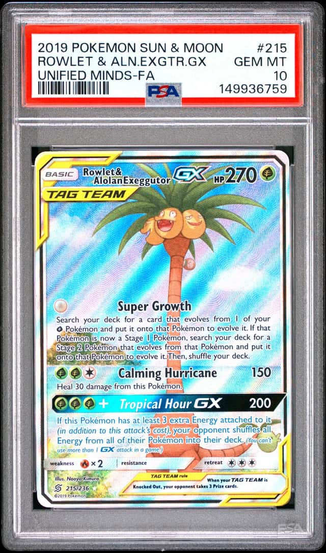 Rowlet & Alolan Exeggutor GX