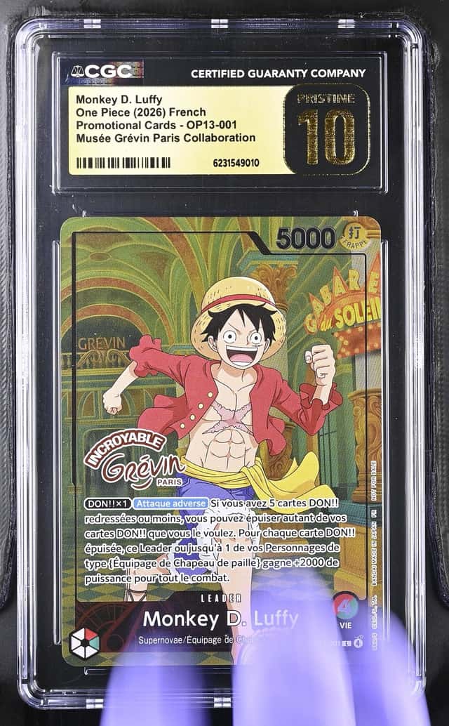 2026 One Piece Promo French One Piece × Grevin Museum Monkey D. Luffy #OP13001