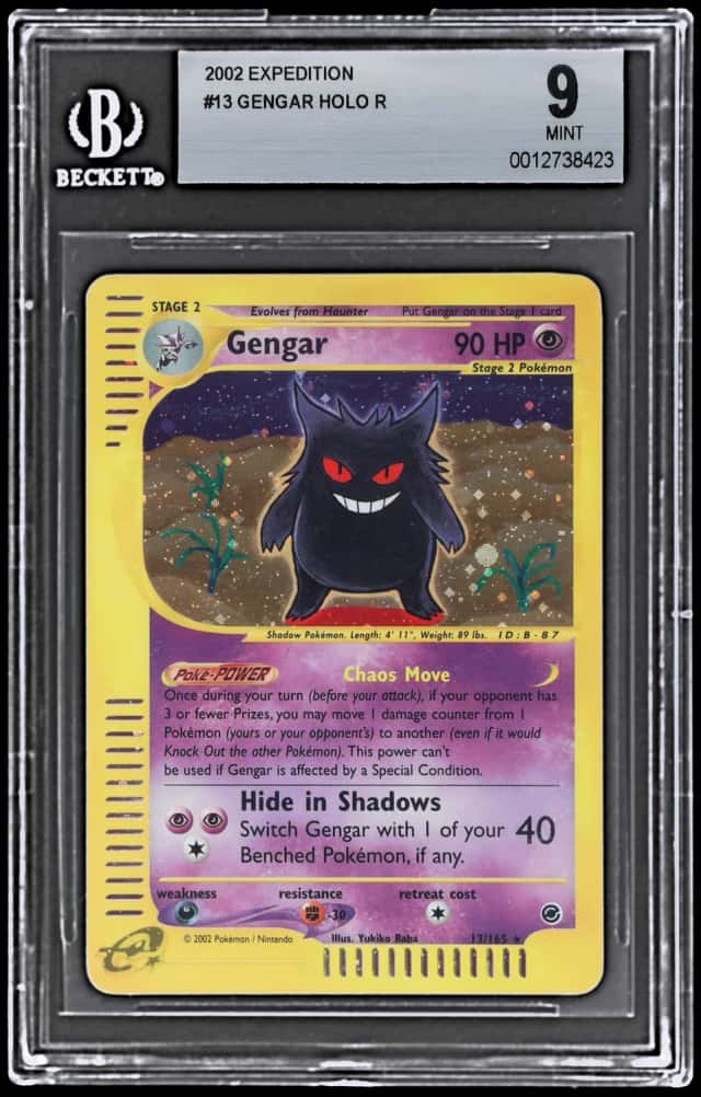 2002 Pokemon Expedition Holo Gengar #13