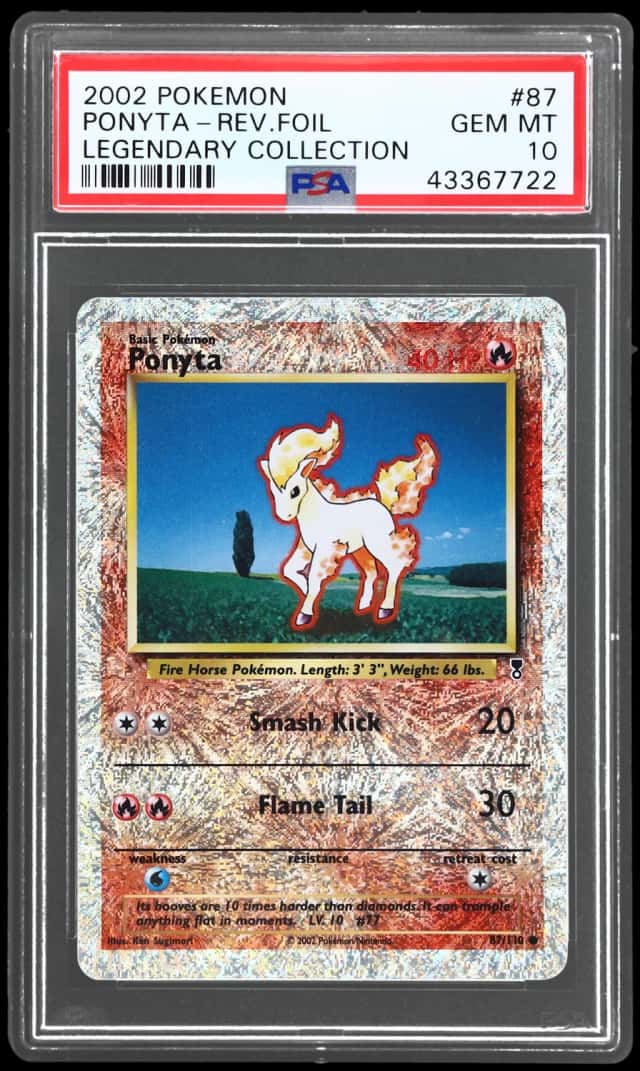 2002 Pokemon Legendary Collection Reverse Holo Ponyta #87